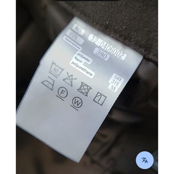 PLST JAPAN Womens Pants Brown Cropped Size L (28" x 27") Relaxed Fit High Rise - Picture 12 of 14